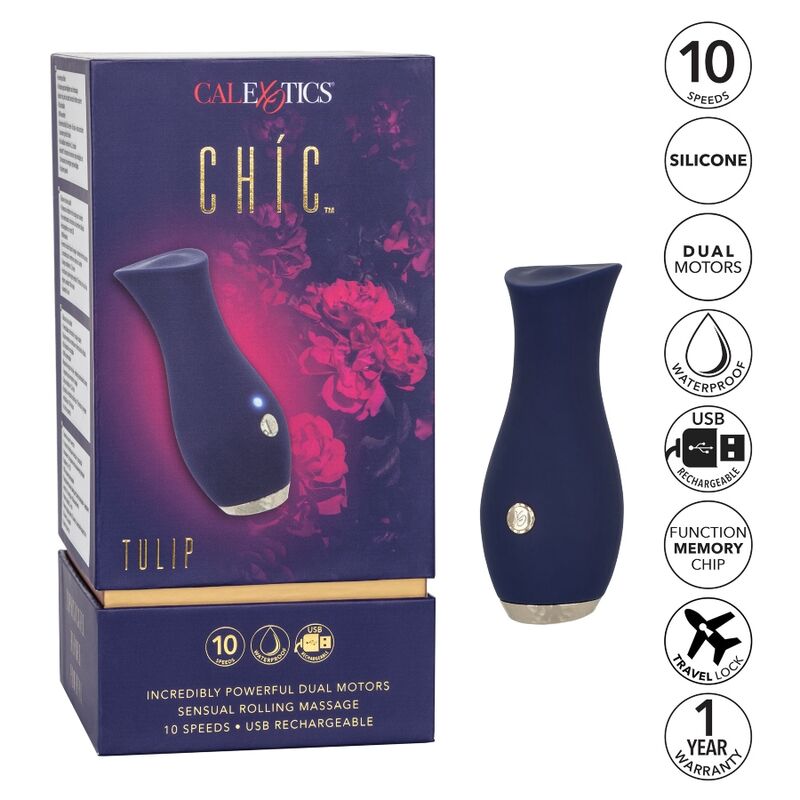 CALEXOTICS - CHIQUE TULP MASSAGER - BLAUW
