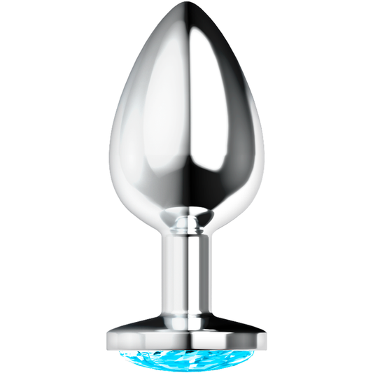OHMAMA - ANALE PLUG MET BLAUW KRISTAL L