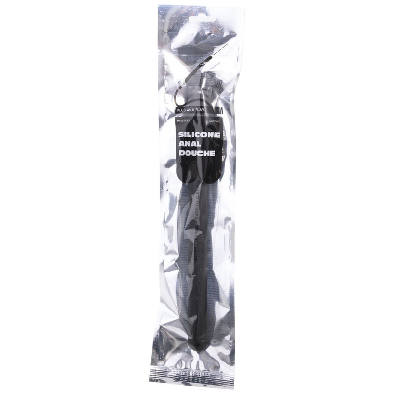 ALL BLACK - DOUCHE ANALE SILICONE SISTEEMSTOPPER 27 CM