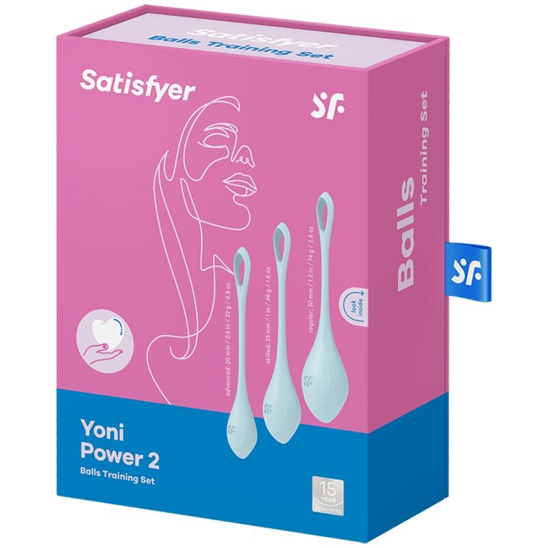 SATISFYER - YONI POWER 2 TRAINING SET BLAUW