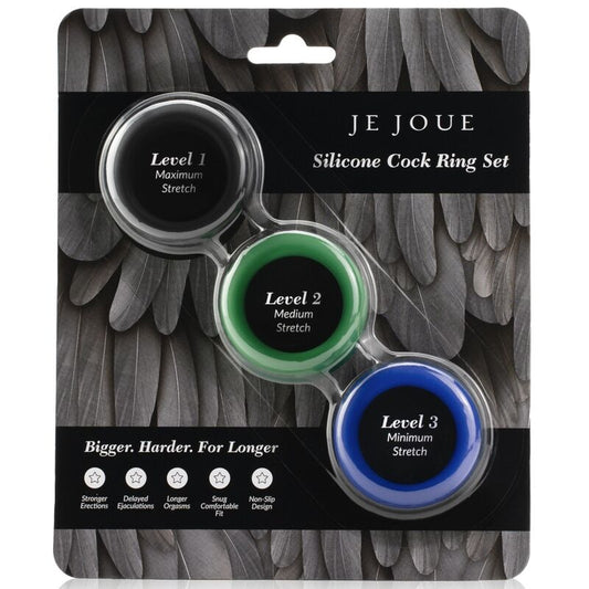 JE JOUE - SILICONEN SET SILICONEN PENISRINGEN