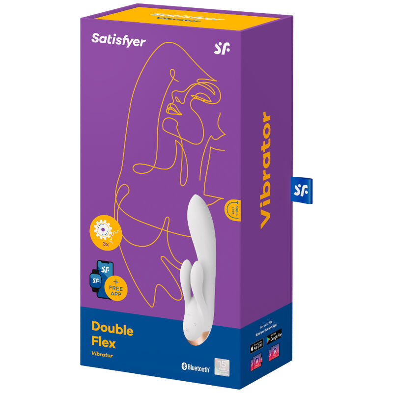 SATISFYER - DOUBLE FLEX VIBRATOR APP WIT