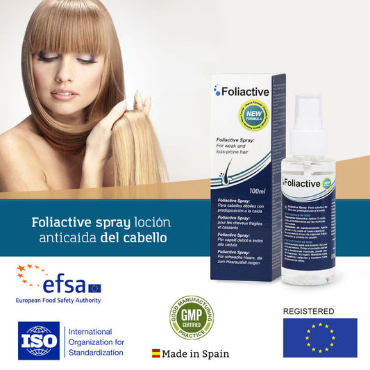 500 COSMETICS - FOLIACTIVE SPRAY. SPRAY OM HAARUITVAL TE VOORKOMEN EN GROEI TE STIMULEREN