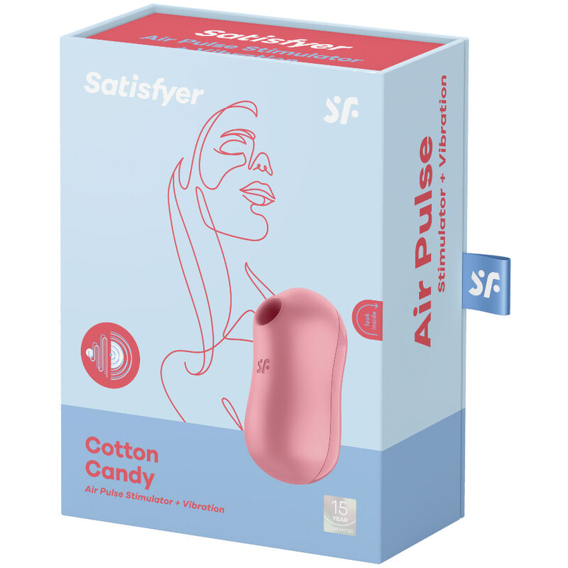 SATISFYER - COTTON CANDY STIMULATOR EN ROZE VIBRATOR