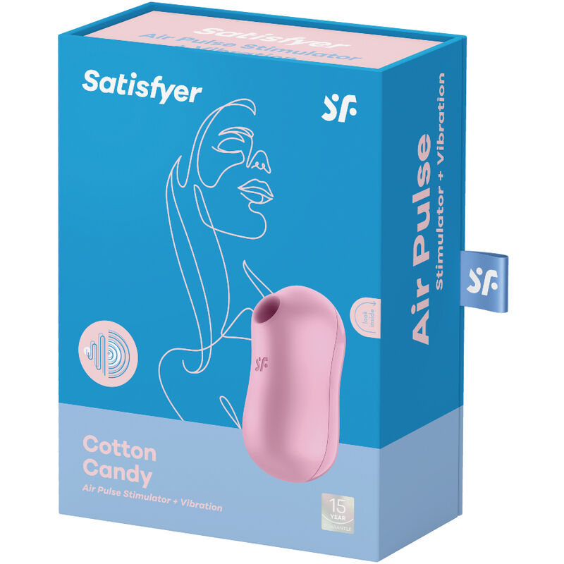 SATISFYER - COTTON CANDY STIMULATOR EN VIBRATOR LILA