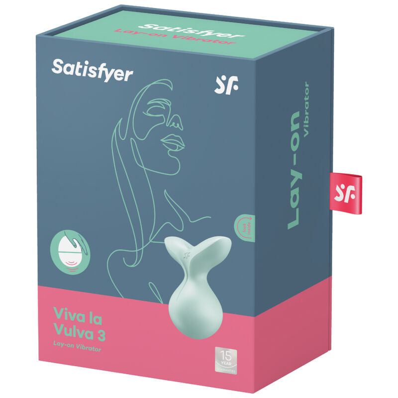 SATISFYER - VIVA LA VULVA 3 OPLEG-VIBRATOR GROEN