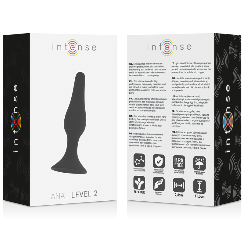 INTENS - ANAAL NIVEAU 2 11.5CM ZWART