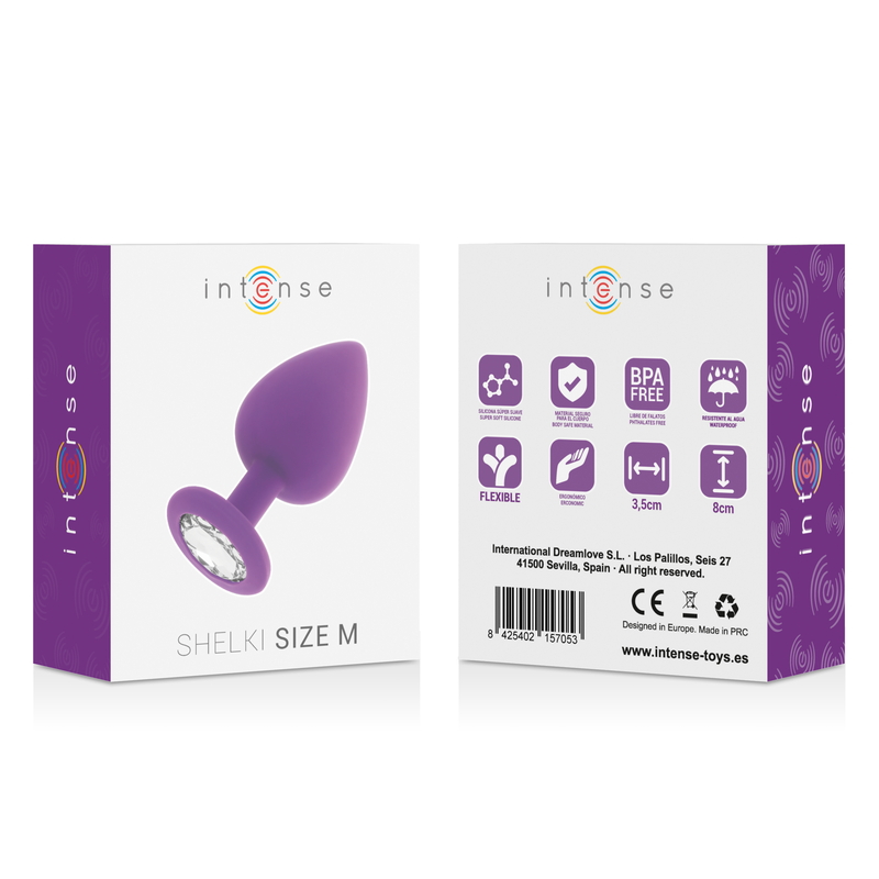 INTENSE - SHELKI M BUTTPLUG LILA
