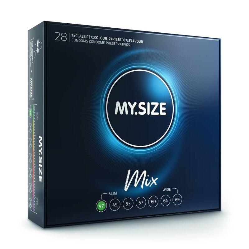 MY SIZE - MIX CONDOMS 47 MM 28 STUKS