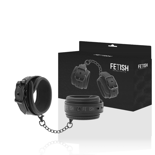 FETISH SUBMISSIVE - VEGAAN LEREN HANDBOEIEN MET NEOPREEN VOERING