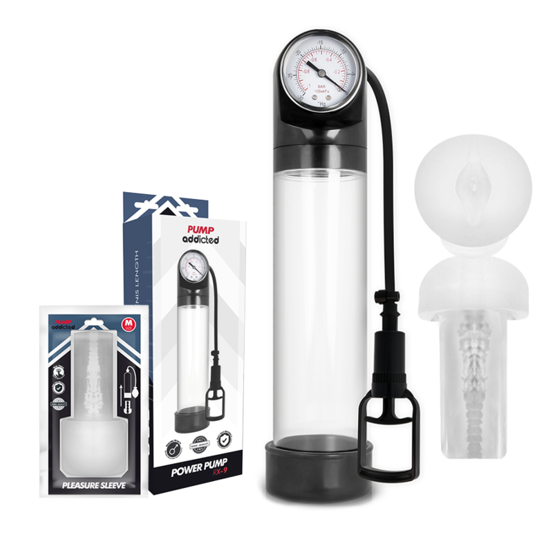PUMP ADDICTED - RX9 TRANSPARANT MET MASTURBATOR