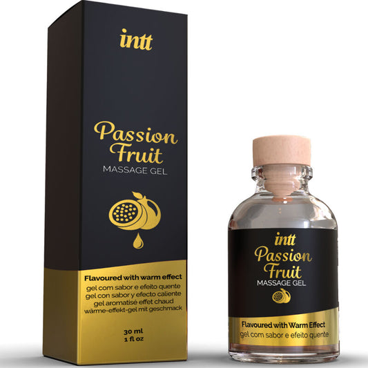 INTT MASSAGE & ORALE SEX - PASSIEVRUCHT GEAROMATISEERDE MASSAGEGEL MET WARMTE-EFFECT