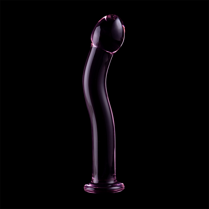 NEBULA SERIE VAN IBIZA - MODEL 18 DILDO BOROSILICAATGLAS ROZE 18.5 CM -O- 3.5 CM