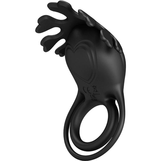 PRETTY LOVE - RUBEN VIBRATORRING 7 TRILLINGEN ZWART SILICONE