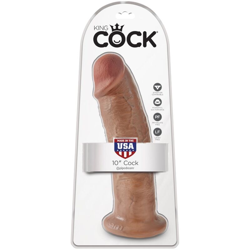 KING COCK - REALISTISCHE PENIS 24 CM KARAMEL