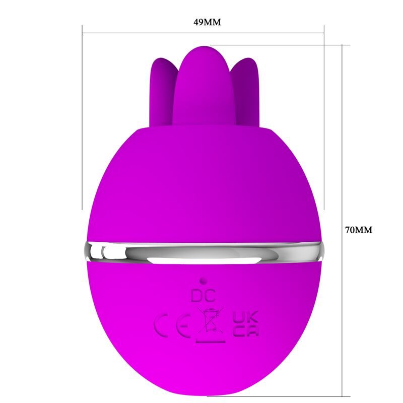 PRETTY LOVE - GEMINI BALL PAARSE RONDE SILICONEN VIBRATOR