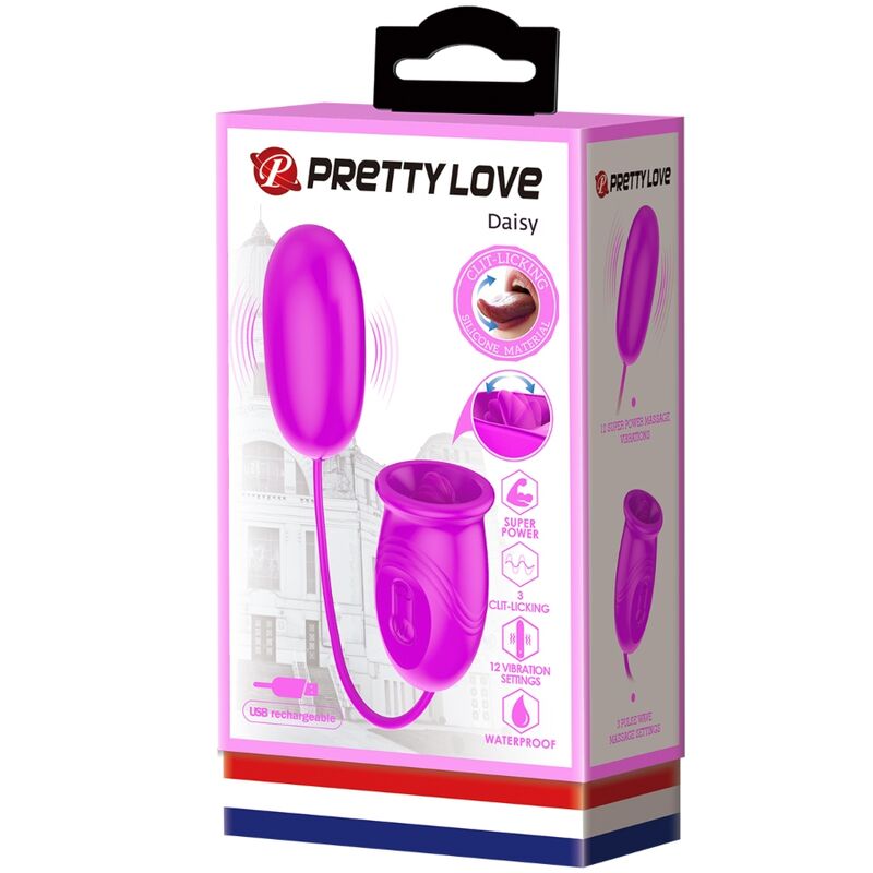 PRETTY LOVE - DAISY DUBBELE EGG OPLAADBARE VIBRATOR PAARS