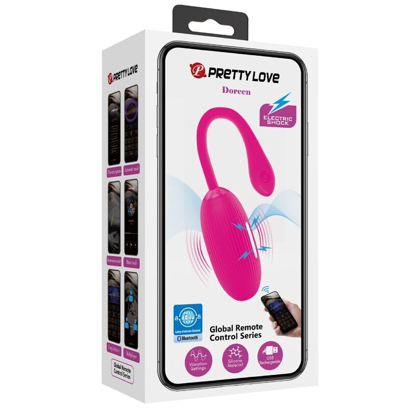 PRETTY LOVE - DOREEN OPLAADBAAR TRILEI MAGENTA AFSTANDSBEDIENING