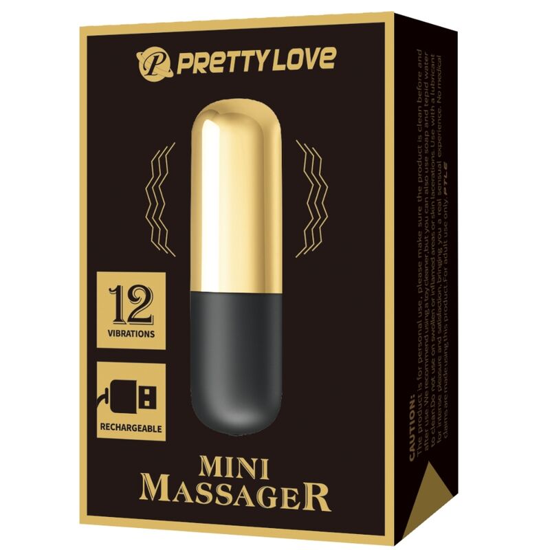 PRETTY LOVE - GOUDEN OPLAADBARE BULLET VIBRATOR