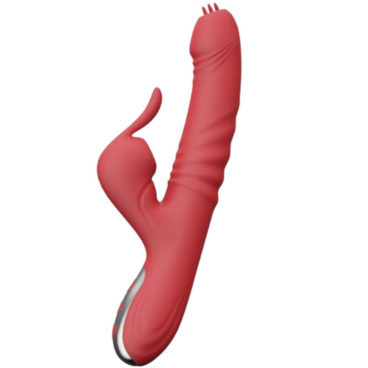 ARMONY - ZUIGVIBRATOR & ZUIGER MET STIMULERENDE TONG BORDEAUXROOD