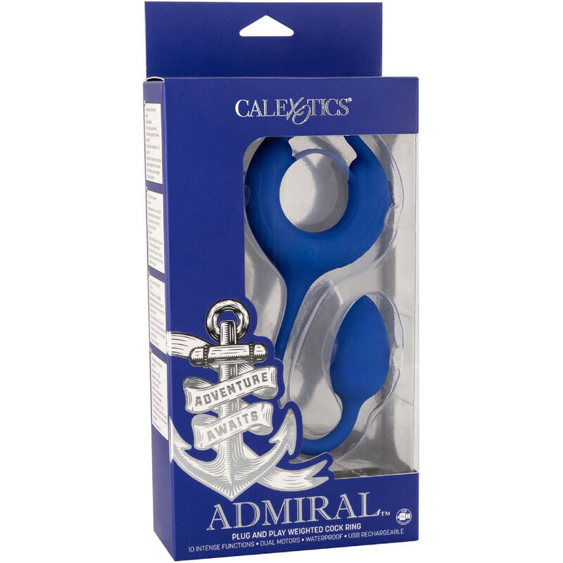 CALEXOTICS - ADMIRAL WEIGHTED COCK RING BLAUW