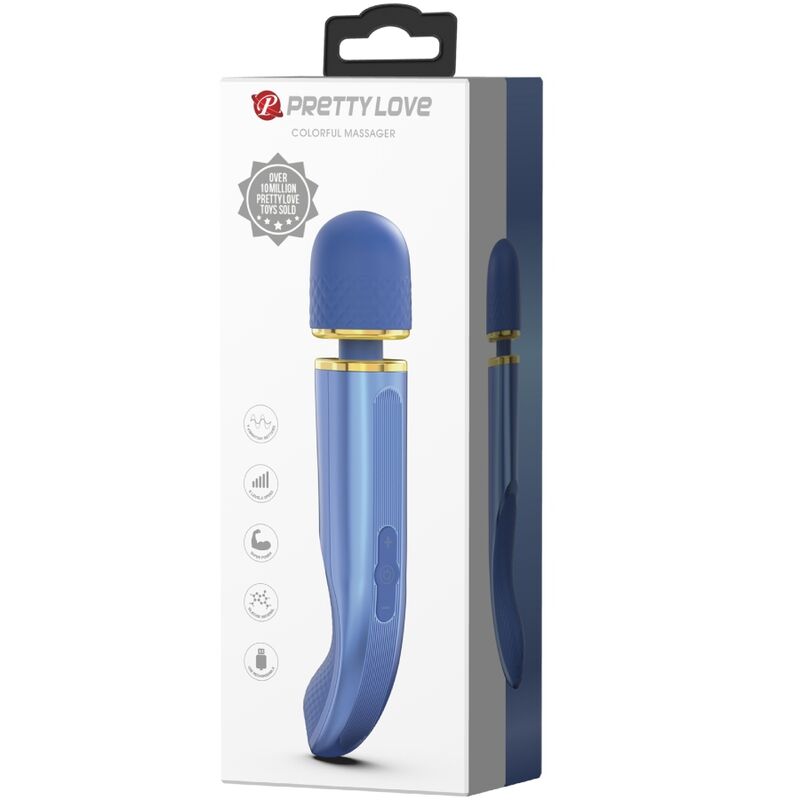 PRETTY LOVE - MASSAGER 7 TRILLINGSFUNCTIES BLAUW