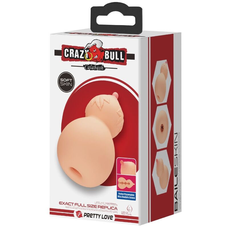CRAZY BULL - KALABAS BORSTVORMIGE MASTURBATOR