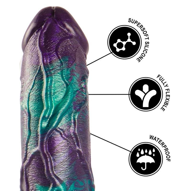 EPIC - BASILISK DILDO DUBBEL SCHUBBIG GENOT GROOT FORMAAT