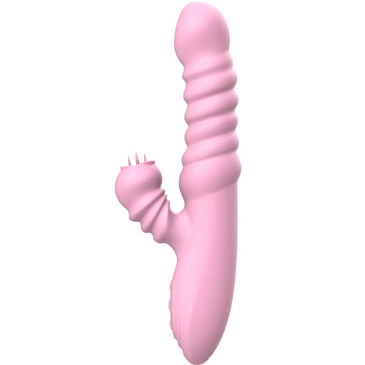 ARMONY - MULTIFUNCTIONELE VIBRATOR MET STIMULERENDE TONG EN WARMTE-EFFECT ROZE
