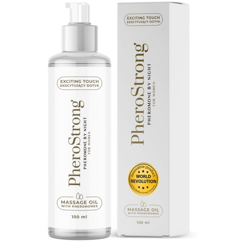 PHEROSTRONG - MASSAGEOLIE VOOR DE NACHT VOOR VROUWEN 100 ML
