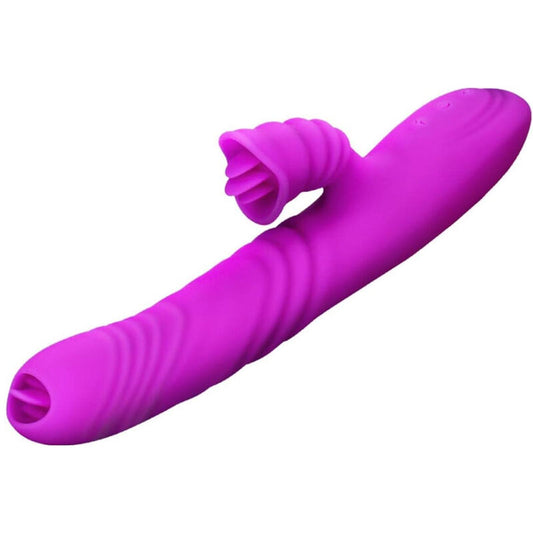 ARMONY - ANGELIA MULTIFUNCTIONELE VIBRATOR DUBBELE TONG PAARS WARMTE-EFFECT