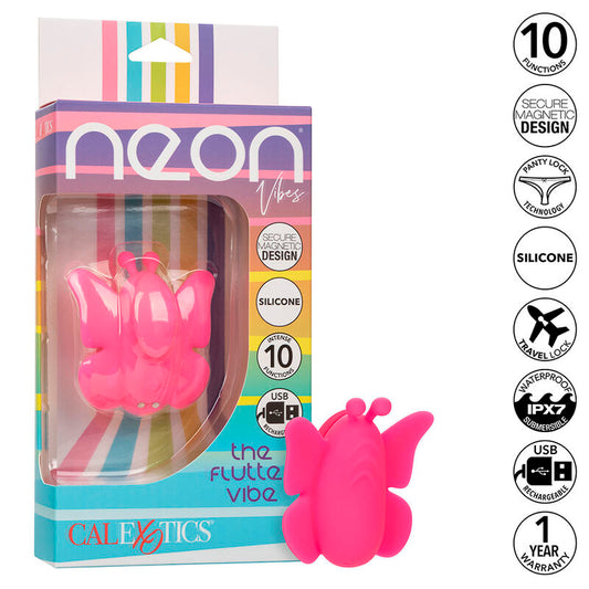 CALEXOTICS - NEON VIBES THE FLUTTER VIBE STIMULATOR 10 TRILLINGEN ROZE