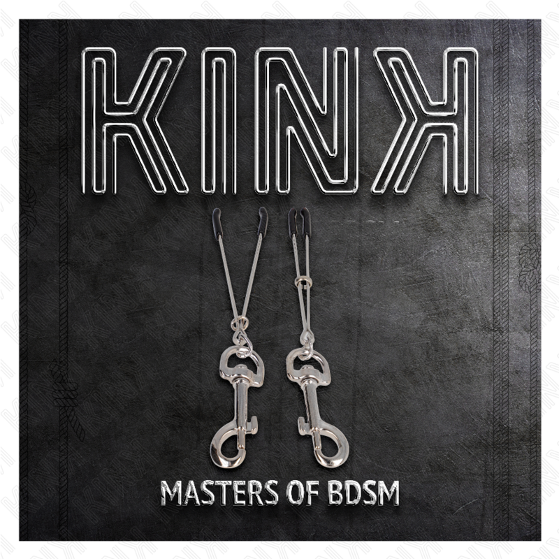 KINK - DUNNE HAAK NIPPELKLEM ZILVER 7 CM