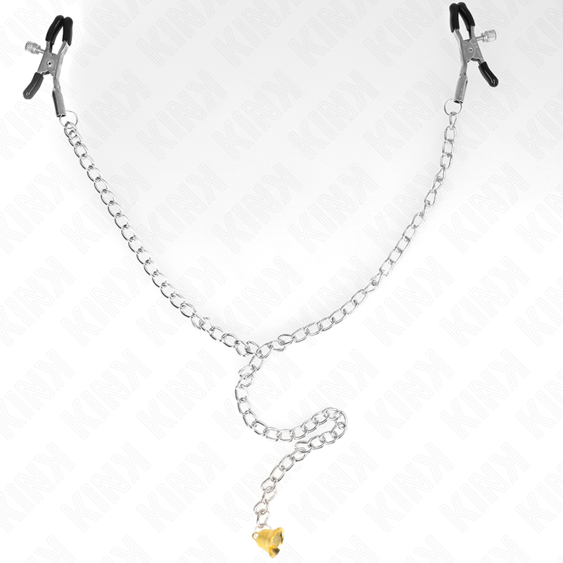 KINK - KETTING NIPPELKLEMMEN MET HOORN HANGER 30 CM