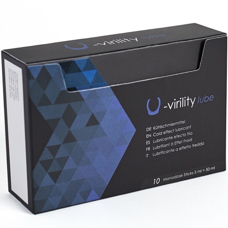 500 COSMETICS - U-VIRILITY LUBE KOUD EFFECT GLIJMIDDEL 10 X 5 ML