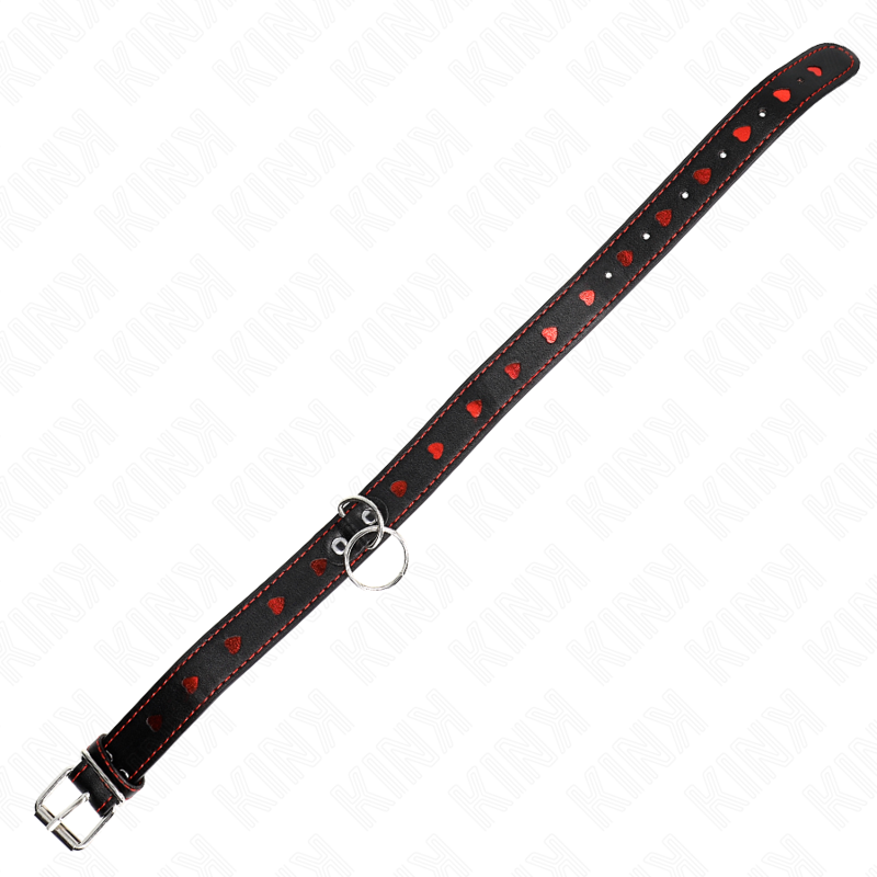 KINK - KETTING MET BAND 65 CM HART DETAILS 52,5 X 2,5 CM