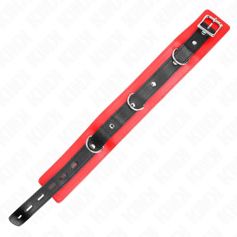 KINK - HALSBAND MET RIEM 65 CM MET STRAP ROOD 54 X 4,5 CM