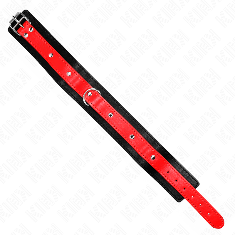KINK - KETTING MET RODE BAND 65 CM VERSTELBAAR 36-43 CM X 5 CM