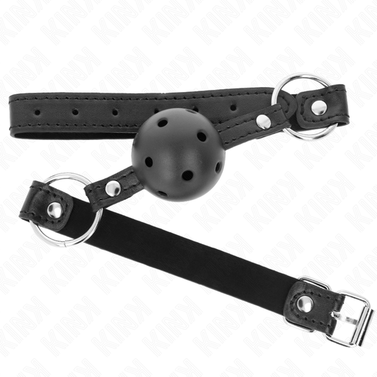 KINK – HOLLOW HARDE ZWARTE BAL 4,5 CM KNEVEL MODEL 1 63,5 X 2 CM