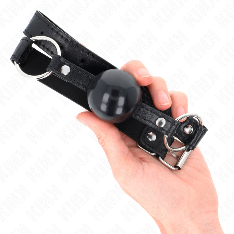 KINK - ZWARTE TPE BAL KNEVEL 4 CM 60 x 2 CM