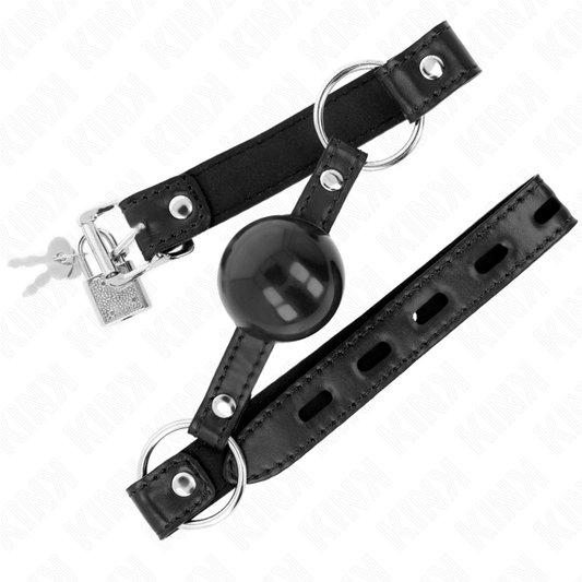 KINK - ZWARTE TPE BAL KNEVEL 4 CM 60 x 2 CM