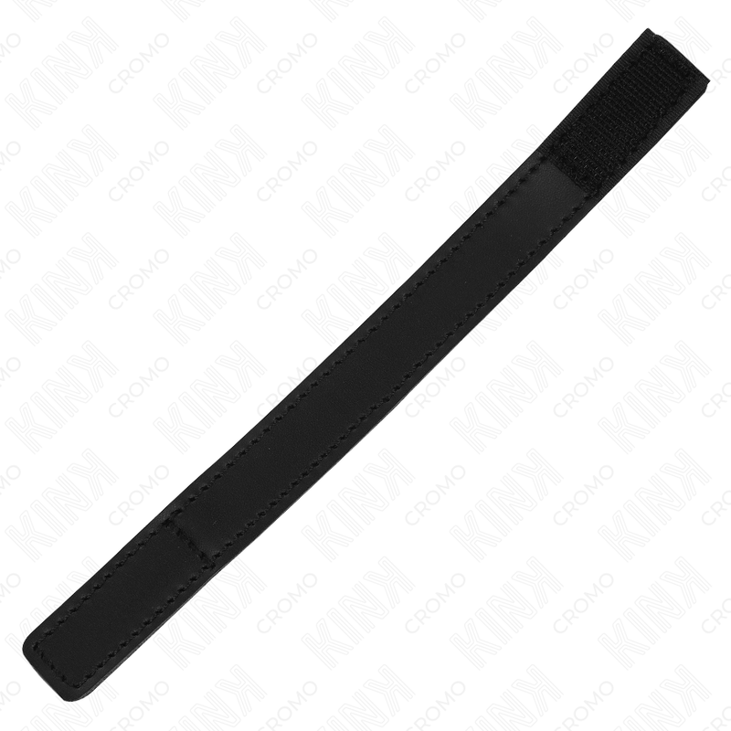 KINK - LEREN PENISRING MET KLITTENBANDSLUITING 20 X 2 CM