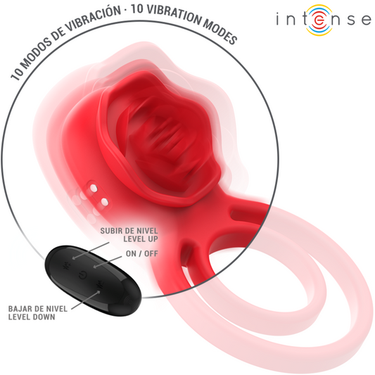 INTENSE - GAIL STIMULATOR ROZE 10 TRILLINGEN RODE AFSTANDSBEDIENING