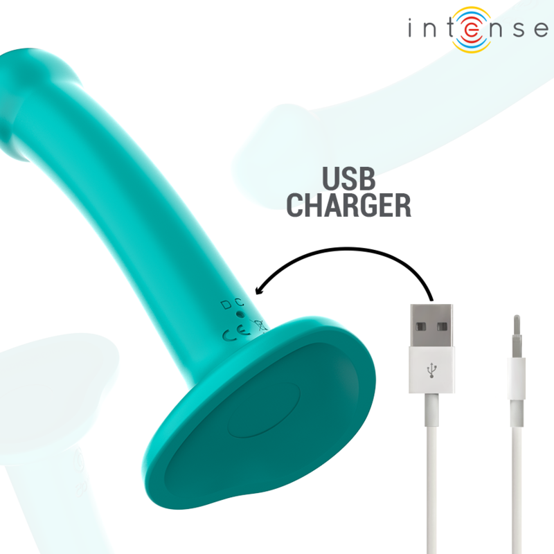 INTENSE - KATIE VIBRATOR MET ZUIGNAP 10 TRILLINGEN BLAUW AFSTANDSBEDIENING