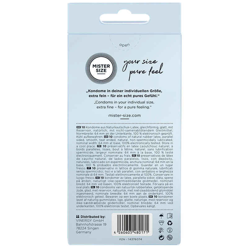 MISTER SIZE - CONDOMS MAAT XXL 64 MM (10 STUKS)