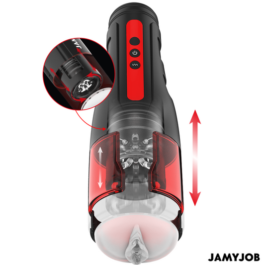 JAMYJOB - CYCLONE AUTOMATISCHE VAGINA-MASTURBATOR 10 ROTATIE- EN STOOTMODI