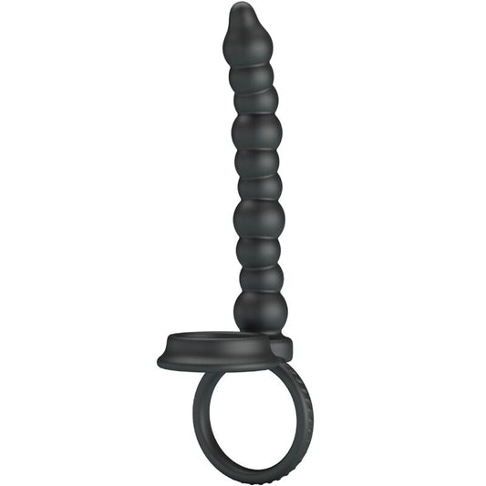 PRETTY LOVE - DILLION DUBBELE PENETRATIE COCKRING ZWART