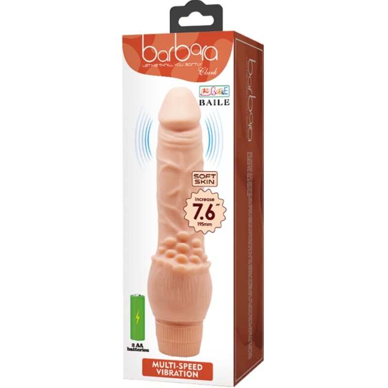 BAILE - BARBARA REALISTISCHE VIBRATOR 19,5 CM HUIDSKLEUR