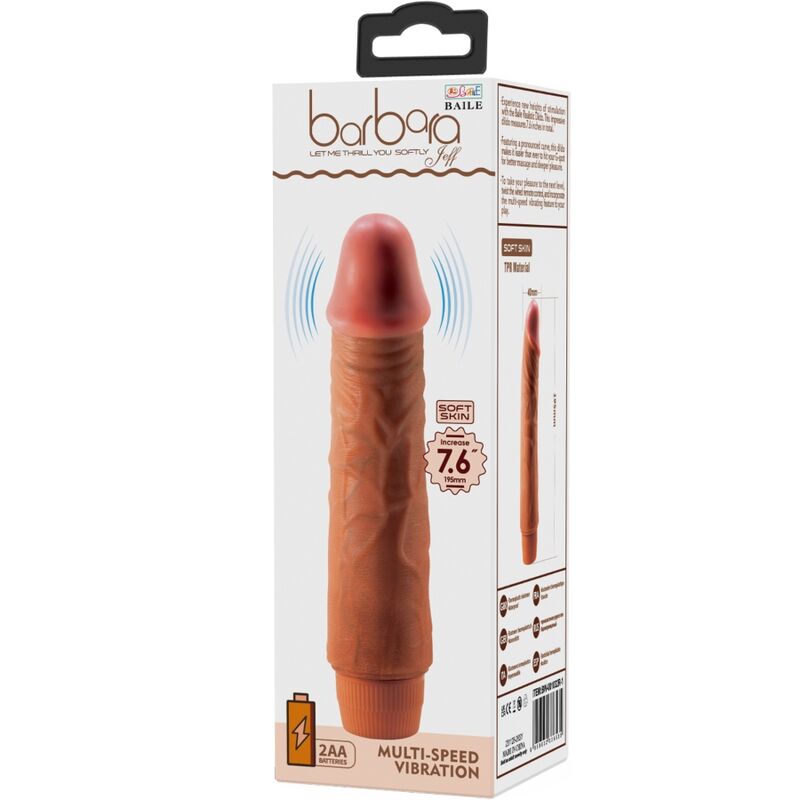 BAILE - JEFF REALISTISCHE VIBRATOR 19,5 CM MULAT