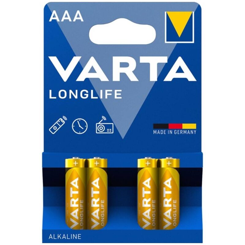 VARTA - LONGLIFE ALKALINE AAA BATTERIJ LR03 BLISTER*4